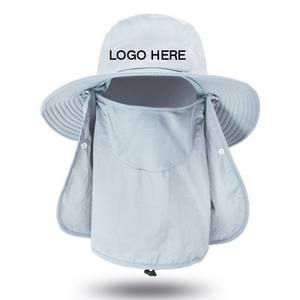 Customize Logo Sunscreen Fishing Hat Removable Mask Neck <b>Protector</b> - Product Image 3
