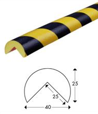 Protecteur d'angle en plastique jaune de bonne qualité pour la sécurité - Product Image 2
