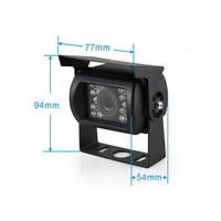9 pouces AHD Quad écran partagé moniteur 4CH Vision nocturne étanche vue arrière système de caméra de recul pour camion RV véhicule surveillance