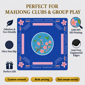 <span class=keywords><strong>Tapis</strong></span> <span class=keywords><strong>de</strong></span> Mahjong Américain Personnalisé XINGMENG, Usine OEM, 16Y, Caoutchouc Naturel 100%, Sans Odeur, Faible MOQ 10 pièces, Échantillon 3D, TUV CE REACH RoHS SGS - Product Image 1