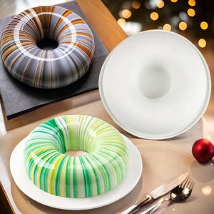 Silicone Donut Cake Mold Round Baking Pan For Mousse And Bread DIY Cake Tools Dishwasher Safe - Product Image 1