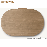 Table de chevet moderne du milieu du siècle en bois massif avec 3 tiroirs à fermeture douce, finition texturée mate, table de rangement pour chambre à coucher