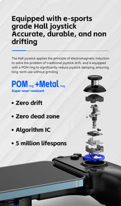 Manette de jeu extensible D10 avec vibration pour PC, Android, iOS, téléphone, tablette, Switch - Product Image 5