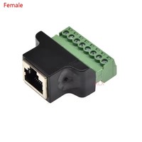 Adaptateur RJ45 de haute qualité vers borne à vis, connecteur RJ45 mâle/femelle à 8 broches, séparateur RJ45 pour accessoires CCTV DVR
