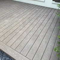 Planche de terrasse en composite bois-plastique WPC, personnalisée, extérieure, imperméable, ignifuge, terrasse en WPC pour l'extérieur, pour la maison