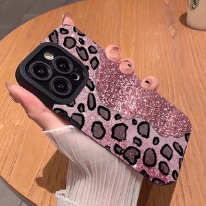 Glitter <span class=keywords><strong>rosa</strong></span> leopardato stampa TPU striscia in pelle artificiale Cover per <span class=keywords><strong>Iphone</strong></span> 8 X Xr Xs 11 12 13 14 15 16 17 Pro Max - Product Image 5