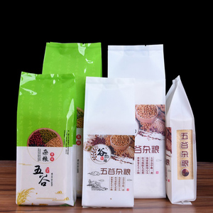 5kg 10kg לקום 8 צדדים חותם אורז תיק סנפיר איטום מזון אריזת תיק - Product Image 2