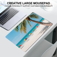 Surface sublimée antidérapant tapis de souris en caoutchouc étanche bord couture tapis de souris personnalisé XXL tapis de bureau