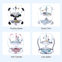 Chaise haute pour bébé LADIDA avec jouets, musique, saut pour bébé, exercices pour bébé, chaise à bascule, roues rondes, marcheur pour tout-petits