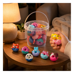 Juguete Blandito de Donut de Animal de Dibujos Animados, de Subida Lenta, para Alivio del Estrés, Ideal para Exhibición Minorista, Regalo de San Valentín, Recompensa Escolar, Venta al por Mayor - Product Image 3
