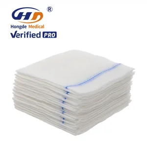 ISO CE Medical 10*10 6 Layer Gauze Fabric Gauze Pad Sterile Gauze Swab with x-ray detectable thread