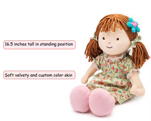 Custom Soft Baby Plush Rag <strong>Doll</strong> Cute Girl <strong>Dolls</strong> Stuffed <strong>Doll</strong> Factory Manufacture - Product Image 2