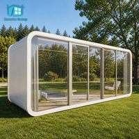 Maison préfabriquée de luxe en conteneur 20ft 40ft Applecabin pour hôtels et cafés, bureau préfabriqué au design moderne