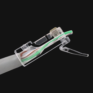 Connettore Modulare <span class=keywords><strong>RJ45</strong></span> PUXIN CAT5 CAT6 UTP Non Schermato per Cavo Ethernet 8P8C Pass-through per Uso Domestico e Ufficio - Product Image 5
