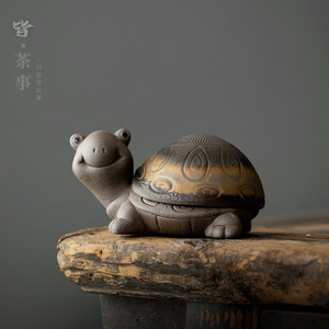 Turtle Shaped Ceramic <b>Tea</b> Strainer Purple Grit Reusable <b>Tea</b> <b>Infuser</b> For <b>Tea</b> Set Ornament - Product Image 1