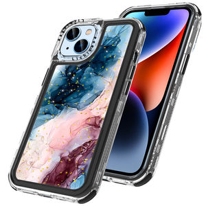 Lichicase transparente a prueba de golpes diseño de mármol personalizado funda de teléfono con purpurina para <span class=keywords><strong>ZTE</strong></span> <span class=keywords><strong>Blade</strong></span> V50 Vita funda móvil para Spark Go 1 10C - Product Image 2