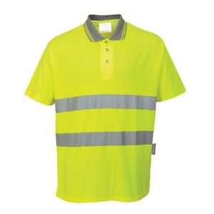 PORTWEST - S171YER4XL Cotton Comfort Polo amarillo de alta visibilidad-EAN 5036108290772 ROPA DE TRABAJO DE LA HI-VIS - Product Image 1