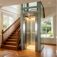 Ascenseur domestique 320 kg avec porte coulissante automatique pour petites villas et cottages de jardin tropical – Montée résidentielle