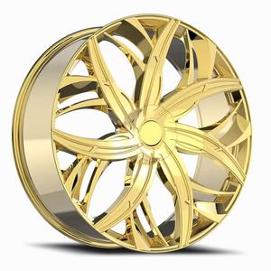 Cerchi in Lega Dorati SJ 1-Piece da 18, 20, 22, 24 Pollici Stile Americano Retrò per Impala, Caprice, <span class=keywords><strong>Monte</strong></span> <span class=keywords><strong>Carlo</strong></span>, Auto Muscle Classiche - Product Image 3