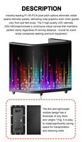 Dj Station Façade Bureau Stand Table Portable Booth Led Vidéo Mur Écran D'affichage Dj Booth