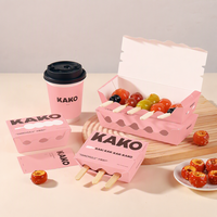 Boîte alimentaire personnalisée écologique, recyclable et biodégradable, design personnalisé, boîte à gâteau de boulangerie, boîte à tarte aux œufs, boîte en papier pour emballage alimentaire