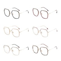 Modische Blaulichtfilter-Brille mit Flachgläsern für Damen, Schlichte Optische Brille, Trendige Großrahmen-Brille für Herren 2026