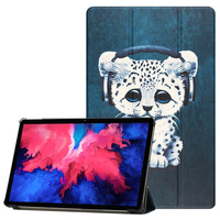 Étui de protection rigide en PC pour tablette Lenovo Tab Pad P11/M10 FHD Plus/M10 HD2e génération avec fonction veille/réveil automatique et support pliable à trois volets, design dessin animé