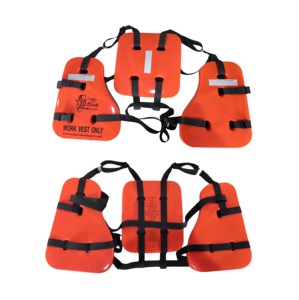 Gilet de sauvetage 3-en-1 personnalisé JIEYUAN en NBR pour travaux marins, plateformes pétrolières et eau de mer – Trois pièces - Product Image 1