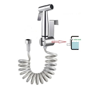 Handheld Bidet Sprayer for Toilet Pet Shower Bidet Attachment Bathroom Stainless Steel <b>Spray</b> Toilet Bidet Sprayer Holder - Product Image 4
