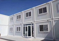 Maisons modulaires préfabriquées en conteneurs, type maisonnette, boutique, à plat, extensibles, empilables, à 2 étages, respirantes et épaissies