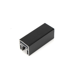 מכירות חמות אבטחה מודרנית אלומיניום קבוע מעקה זכוכית מרפסת צורת u צורה בית מלון קניון מסילה מדרגות מעקה - Product Image 4