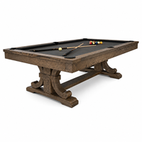 Table de billard rustique en ardoise, table de billard classique en bois pour salle de jeux à domicile, OEM ODM 7ft 8ft