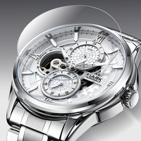 Mark Fairwhale Vast Sky Herren Chronograph Automatische Mechanische Uhr Planetenbahn-Zifferblatt Saphirglas Stahl Wasserdicht Leuchtend FW-6065