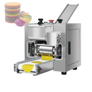 Automatische Chapati Pasta Tortilla Papad Momo Empanada Tortill Samosa Gyoza Wonton Loempia Maker Knoedel Huid Wrapper Machine