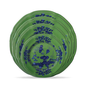 Deep Green Floral New Bone China Dinnerware <b>Set</b> <b>Microwave</b> and Dishwasher Safe Wedding&Party Event Decor Dishes Ceramic Plates - Product Image 2