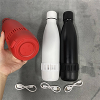 Botol Air Stainless Steel Smart 304 dengan Speaker 500ml, Dapat Digunakan Kembali, Vakum Terisolasi, Layar Temperatur, Audio Nirkabel, Pengisian Daya USB