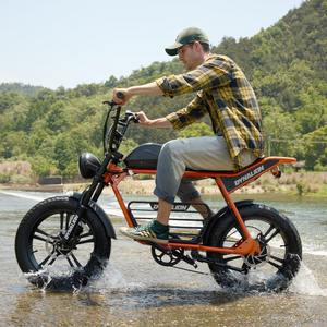 Bicicleta Eléctrica de <span class=keywords><strong>Montaña</strong></span> Rosa de 20 Pulgadas con Suspensión Completa, Largo Alcance, Todoterreno, Doble Batería, Envío Gratis, Precio Económico - Product Image 6