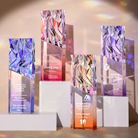 Trofeo de Cristal Personalizado, Ambiente de Alta Gama, Premio Creativo para el Personal Destacado, Conmemorativo para el Campeón, Reunión Anual