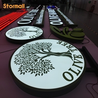 Enseignes lumineuses LED en lettres acryliques, signalétique extérieure sur mesure pour la publicité et l'image de marque des magasins