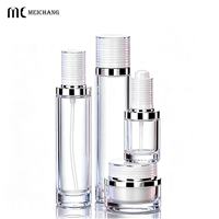 Ensemble d'emballages cosmétiques en verre haute transparence 30ml 50g 100ml 120ml – Flacons cosmétiques étanches pour toner, lotion, sérum, crème – OEM/ODM