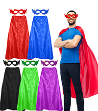 Custom Super Hero Capes for <strong>Adults</strong> Superhero <strong>Dress</strong> <strong>up</strong> Halloween Costume Team Spirit Day Party Favors - Product Image 2