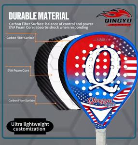 Raqueta de Pádel Redonda de Fibra de Carbono 3K Qingyu <span class=keywords><strong>Sport</strong></span> para Hombre y Mujer, Precisión, Potencia y Control, Durabilidad, Personalizable - Product Image 4