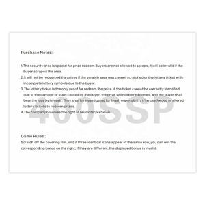 Juego de Lotería de Fútbol Personalizado con Elementos de Rasca y Gana, Impresión Digital, Premios Aleatorios - Product Image 4