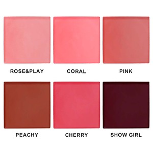 Custom Logo Cosmetics Cheek Cream Blusher 6 in 1 Lasting Pigments <strong>Matte</strong> Finish Pink <strong>Blush</strong> Palette - Product Image 3