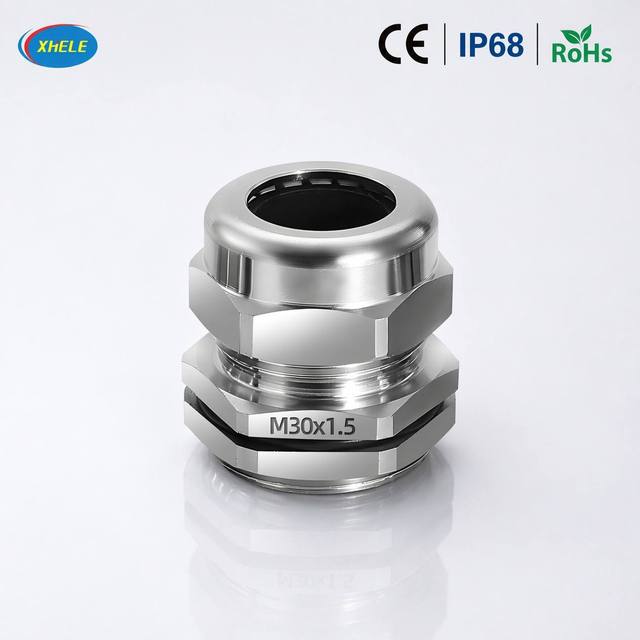 Customized Stainless Steel 304 Cable Gland with IP68 Waterproof Explosion-proof M16X1.5 Thread Protection Level for 4-8mm Cable