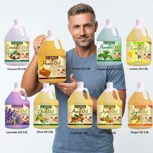 Aceite <span class=keywords><strong>de</strong></span> Masaje Comercial <span class=keywords><strong>de</strong></span> 3.8L con Extractos <span class=keywords><strong>de</strong></span> Lavanda, Árbol <span class=keywords><strong>de</strong></span> Té, Miel, Menta y Jojoba para Salón, Lubricación Corporal Completa - Product Image 1