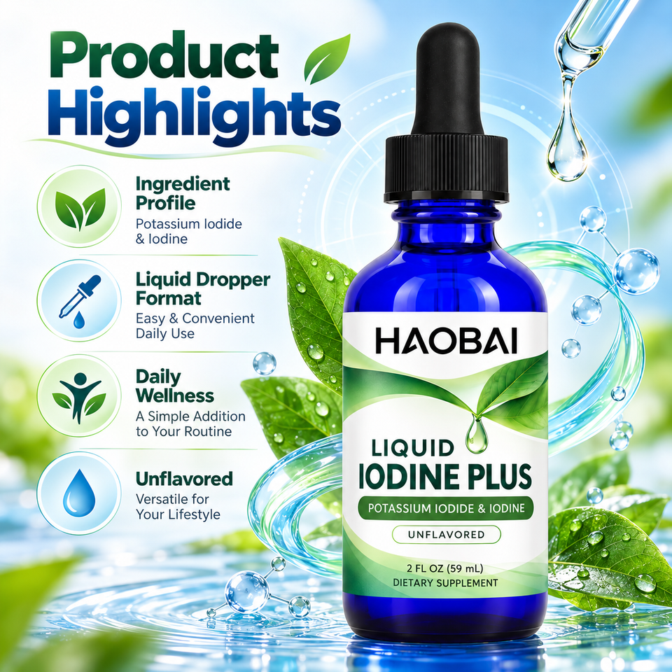 Liquid Iodine Plus Drops 59mL Potassium Iodide Unflavored Dietary ...