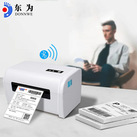 Imprimante d'étiquettes thermique sans fil Imprimante commerciale directe d'étiquettes de bureau, étiqueteuse thermique compatible avec TDL405