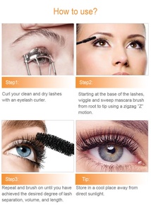 Meilleure vente Vegan naturel biologique imperméable à l'eau anti-transpiration allongement des cils étanche à l'eau <span class=keywords><strong>Mascara</strong></span> de marque privée sans alcool - Product Image 5