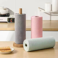 Rouleaux de chiffons de nettoyage en microfibre jetables personnalisés Serviettes à déchirer lavables Rouleaux absorbants d'eau puissants et réutilisables